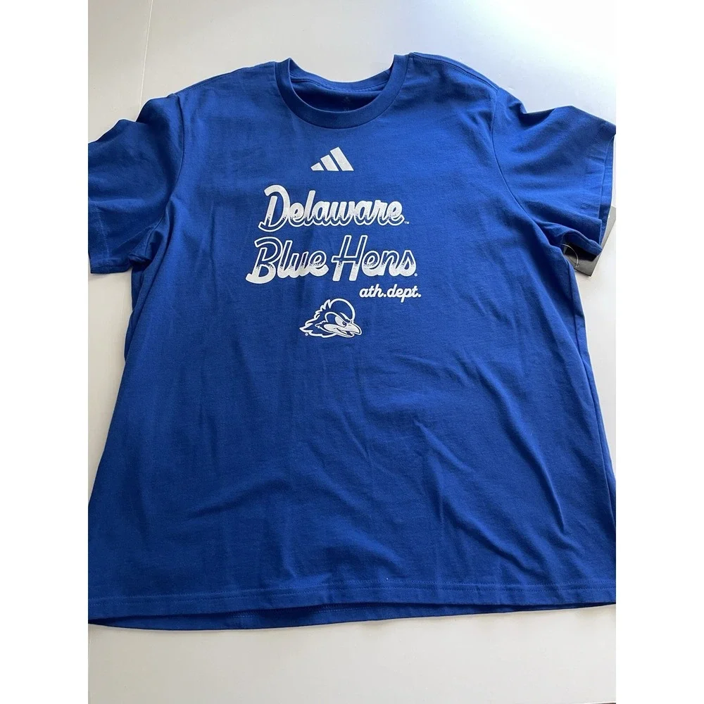 adidas Women's Delaware Fightin' Blue Hens Blue Amplifier T-Shirt Size XL
